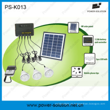 Jogo solar dos bulbos do diodo emissor de luz do painel 3WS 1W SMD 4W solar com função do carregador do telefone